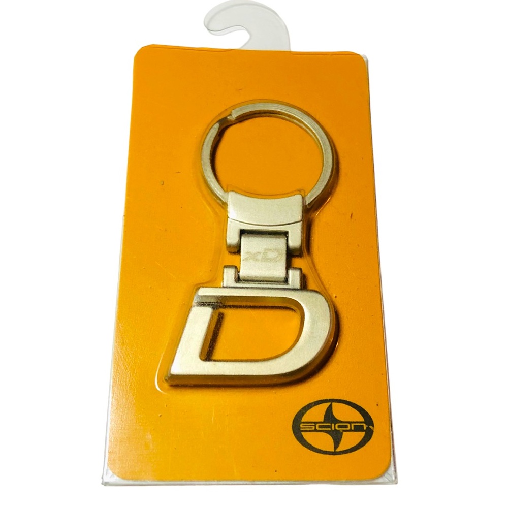 Toyota Scion xD KeyRing KeyChain Silvertone New in Package